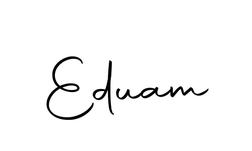 The best way (Autography-DOLnW) to make a short signature is to pick only two or three words in your name. The name Eduam include a total of six letters. For converting this name. Eduam signature style 10 images and pictures png