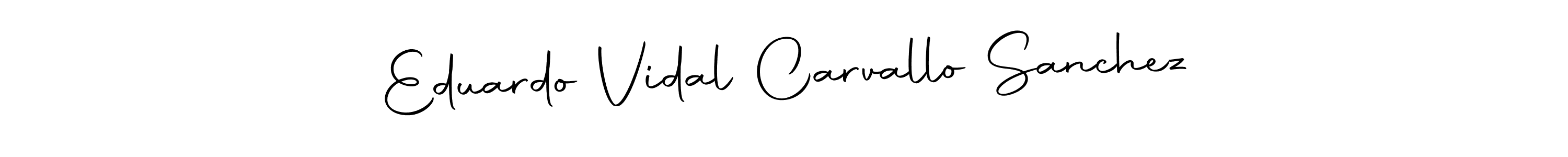 This is the best signature style for the Eduardo Vidal Carvallo Sanchez name. Also you like these signature font (Autography-DOLnW). Mix name signature. Eduardo Vidal Carvallo Sanchez signature style 10 images and pictures png