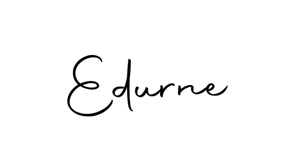 Design your own signature with our free online signature maker. With this signature software, you can create a handwritten (Autography-DOLnW) signature for name Edurne. Edurne signature style 10 images and pictures png