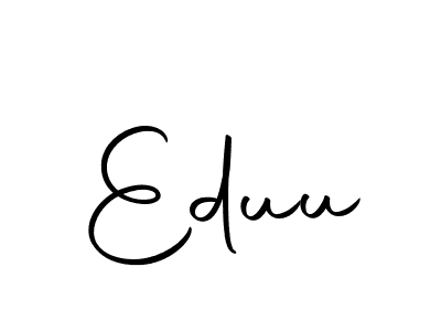 The best way (Autography-DOLnW) to make a short signature is to pick only two or three words in your name. The name Eduu include a total of six letters. For converting this name. Eduu signature style 10 images and pictures png
