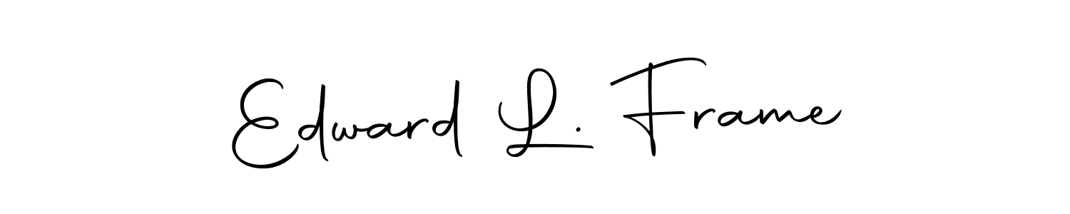 Similarly Autography-DOLnW is the best handwritten signature design. Signature creator online .You can use it as an online autograph creator for name Edward L. Frame. Edward L. Frame signature style 10 images and pictures png