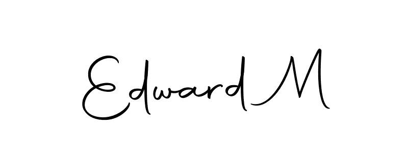 Make a beautiful signature design for name Edward M. With this signature (Autography-DOLnW) style, you can create a handwritten signature for free. Edward M signature style 10 images and pictures png