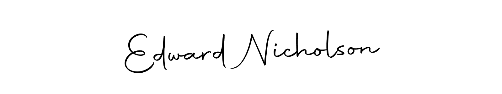 Edward Nicholson stylish signature style. Best Handwritten Sign (Autography-DOLnW) for my name. Handwritten Signature Collection Ideas for my name Edward Nicholson. Edward Nicholson signature style 10 images and pictures png