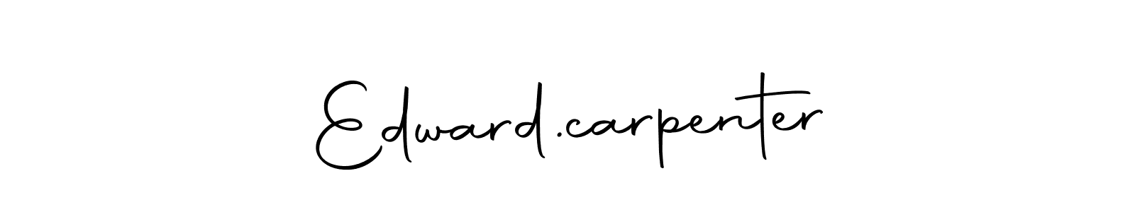 Design your own signature with our free online signature maker. With this signature software, you can create a handwritten (Autography-DOLnW) signature for name Edward.carpenter. Edward.carpenter signature style 10 images and pictures png