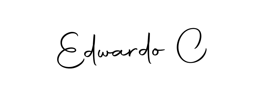 Use a signature maker to create a handwritten signature online. With this signature software, you can design (Autography-DOLnW) your own signature for name Edwardo C. Edwardo C signature style 10 images and pictures png