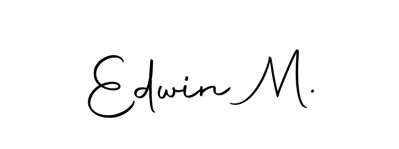 Make a beautiful signature design for name Edwin M.. With this signature (Autography-DOLnW) style, you can create a handwritten signature for free. Edwin M. signature style 10 images and pictures png