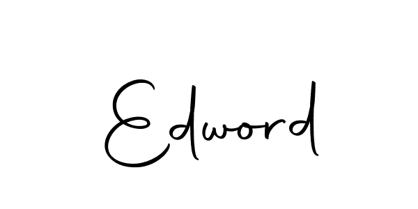 Create a beautiful signature design for name Edword. With this signature (Autography-DOLnW) fonts, you can make a handwritten signature for free. Edword signature style 10 images and pictures png