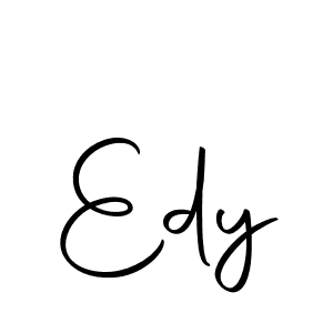 Design your own signature with our free online signature maker. With this signature software, you can create a handwritten (Autography-DOLnW) signature for name Edy. Edy signature style 10 images and pictures png