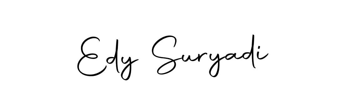 Use a signature maker to create a handwritten signature online. With this signature software, you can design (Autography-DOLnW) your own signature for name Edy Suryadi. Edy Suryadi signature style 10 images and pictures png