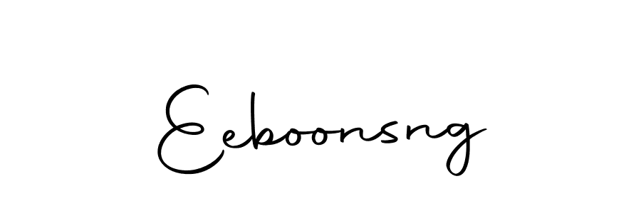 Create a beautiful signature design for name Eeboonsng. With this signature (Autography-DOLnW) fonts, you can make a handwritten signature for free. Eeboonsng signature style 10 images and pictures png