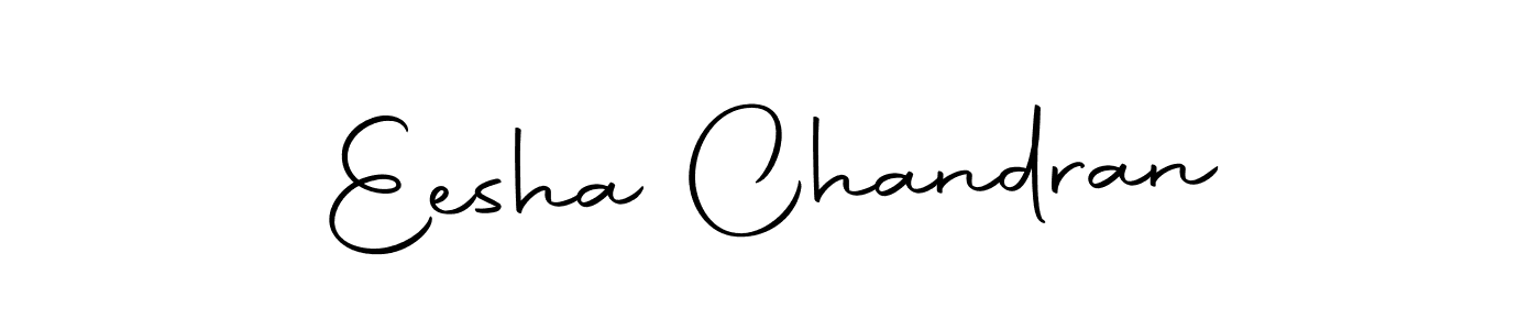 Make a beautiful signature design for name Eesha Chandran. Use this online signature maker to create a handwritten signature for free. Eesha Chandran signature style 10 images and pictures png