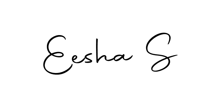 if you are searching for the best signature style for your name Eesha S. so please give up your signature search. here we have designed multiple signature styles  using Autography-DOLnW. Eesha S signature style 10 images and pictures png