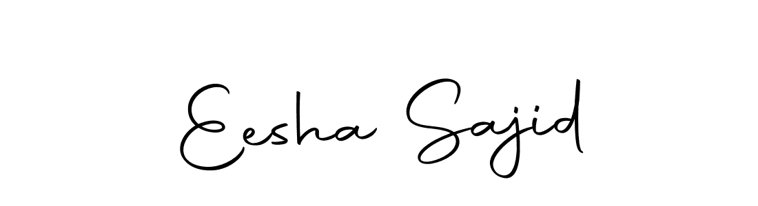 Make a beautiful signature design for name Eesha Sajid. With this signature (Autography-DOLnW) style, you can create a handwritten signature for free. Eesha Sajid signature style 10 images and pictures png