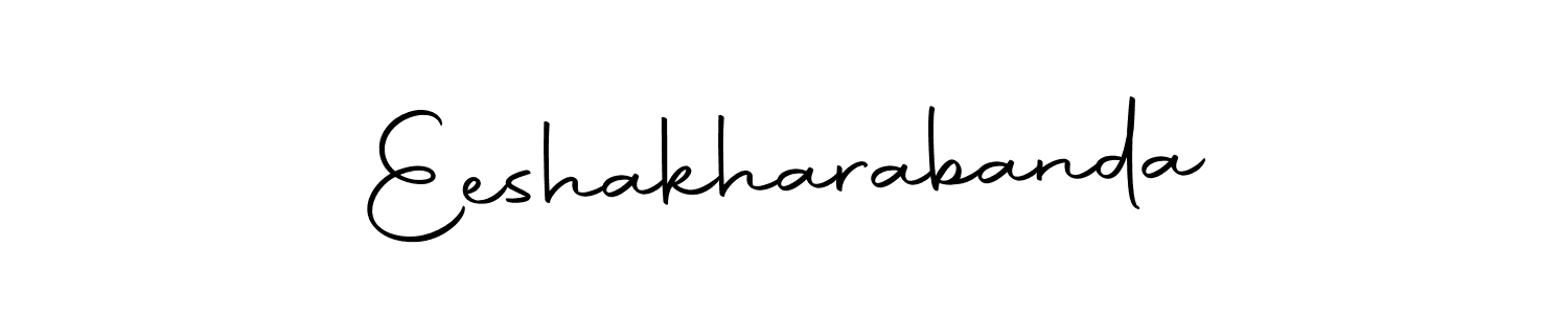 Create a beautiful signature design for name Eeshakharabanda. With this signature (Autography-DOLnW) fonts, you can make a handwritten signature for free. Eeshakharabanda signature style 10 images and pictures png