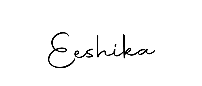 Create a beautiful signature design for name Eeshika. With this signature (Autography-DOLnW) fonts, you can make a handwritten signature for free. Eeshika signature style 10 images and pictures png