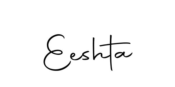 Use a signature maker to create a handwritten signature online. With this signature software, you can design (Autography-DOLnW) your own signature for name Eeshta. Eeshta signature style 10 images and pictures png
