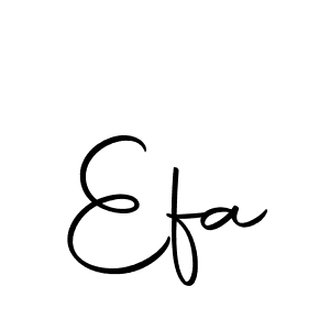 Use a signature maker to create a handwritten signature online. With this signature software, you can design (Autography-DOLnW) your own signature for name Efa. Efa signature style 10 images and pictures png