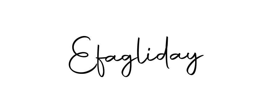 The best way (Autography-DOLnW) to make a short signature is to pick only two or three words in your name. The name Efagliday include a total of six letters. For converting this name. Efagliday signature style 10 images and pictures png