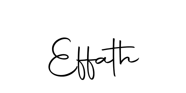 Make a beautiful signature design for name Effath. With this signature (Autography-DOLnW) style, you can create a handwritten signature for free. Effath signature style 10 images and pictures png