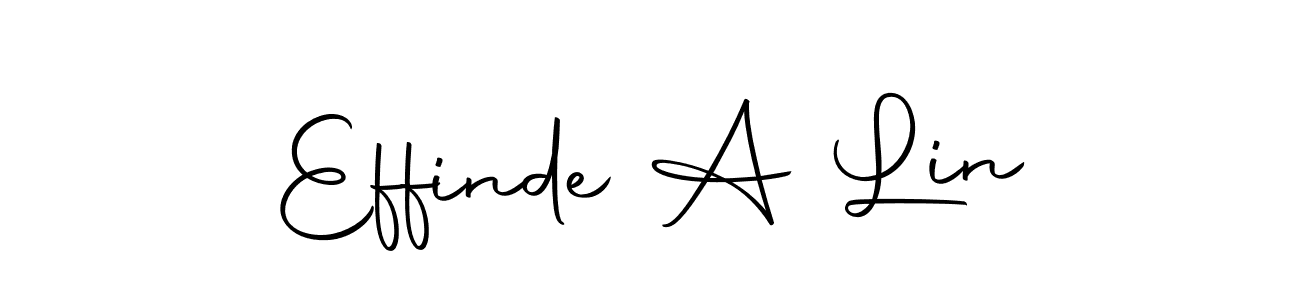 Make a beautiful signature design for name Effinde A Lin. With this signature (Autography-DOLnW) style, you can create a handwritten signature for free. Effinde A Lin signature style 10 images and pictures png