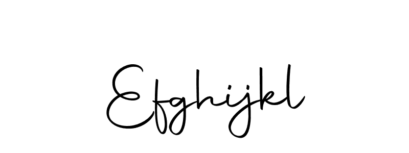 Create a beautiful signature design for name Efghijkl. With this signature (Autography-DOLnW) fonts, you can make a handwritten signature for free. Efghijkl signature style 10 images and pictures png