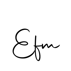 How to make Efm signature? Autography-DOLnW is a professional autograph style. Create handwritten signature for Efm name. Efm signature style 10 images and pictures png