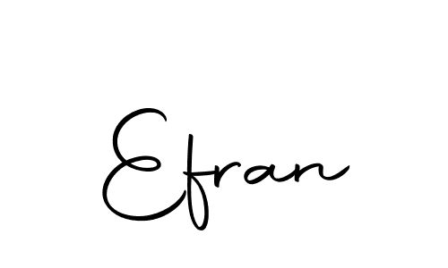 Design your own signature with our free online signature maker. With this signature software, you can create a handwritten (Autography-DOLnW) signature for name Efran. Efran signature style 10 images and pictures png