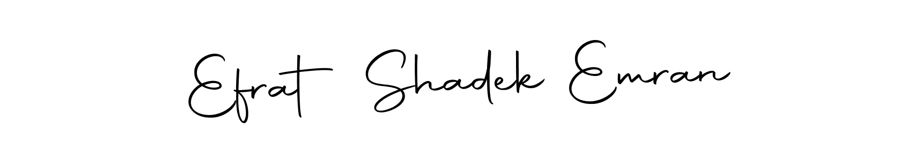 Use a signature maker to create a handwritten signature online. With this signature software, you can design (Autography-DOLnW) your own signature for name Efrat Shadek Emran. Efrat Shadek Emran signature style 10 images and pictures png