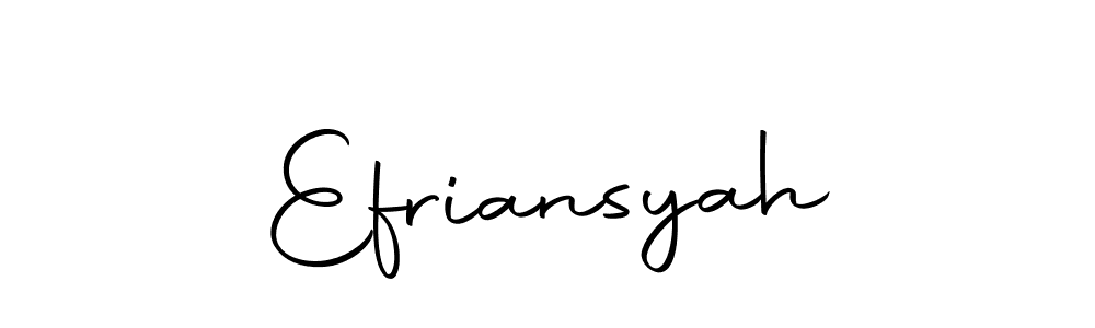 It looks lik you need a new signature style for name Efriansyah. Design unique handwritten (Autography-DOLnW) signature with our free signature maker in just a few clicks. Efriansyah signature style 10 images and pictures png