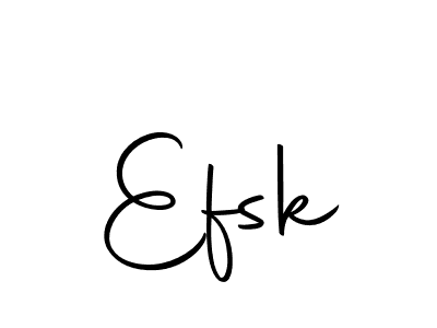 Use a signature maker to create a handwritten signature online. With this signature software, you can design (Autography-DOLnW) your own signature for name Efsk. Efsk signature style 10 images and pictures png