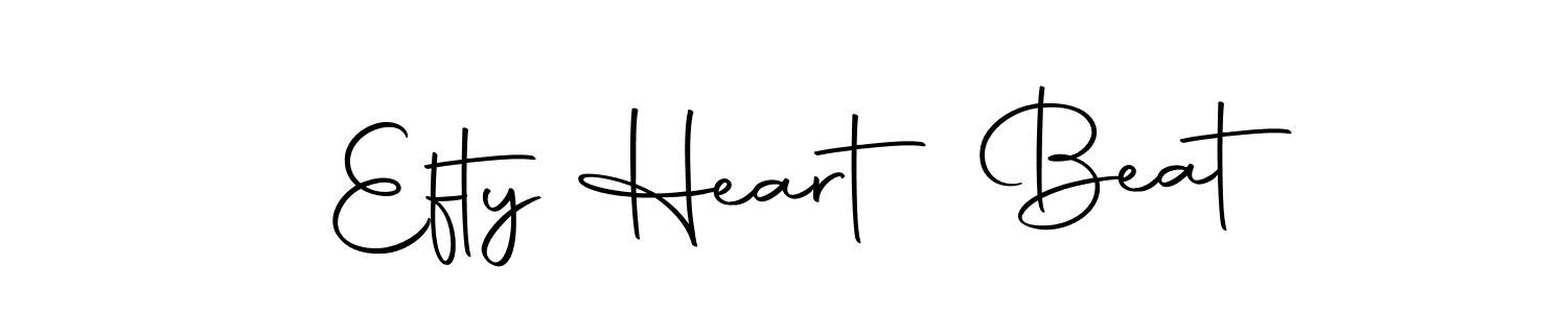 Create a beautiful signature design for name Efty Heart Beat. With this signature (Autography-DOLnW) fonts, you can make a handwritten signature for free. Efty Heart Beat signature style 10 images and pictures png