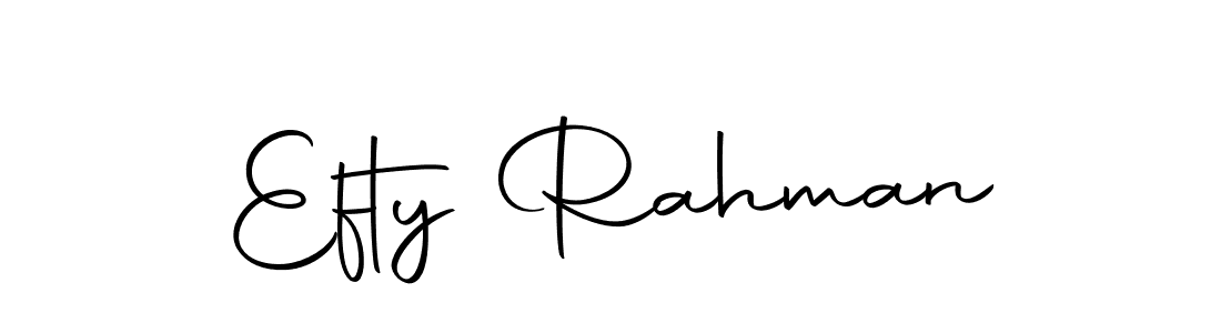 Make a short Efty Rahman signature style. Manage your documents anywhere anytime using Autography-DOLnW. Create and add eSignatures, submit forms, share and send files easily. Efty Rahman signature style 10 images and pictures png
