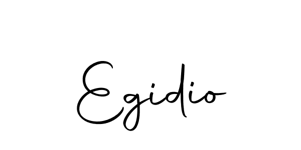 Create a beautiful signature design for name Egidio. With this signature (Autography-DOLnW) fonts, you can make a handwritten signature for free. Egidio signature style 10 images and pictures png