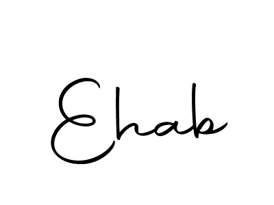 Create a beautiful signature design for name Ehab. With this signature (Autography-DOLnW) fonts, you can make a handwritten signature for free. Ehab signature style 10 images and pictures png