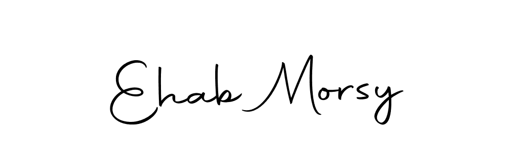 Make a beautiful signature design for name Ehab Morsy. With this signature (Autography-DOLnW) style, you can create a handwritten signature for free. Ehab Morsy signature style 10 images and pictures png