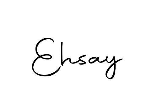 How to make Ehsay name signature. Use Autography-DOLnW style for creating short signs online. This is the latest handwritten sign. Ehsay signature style 10 images and pictures png