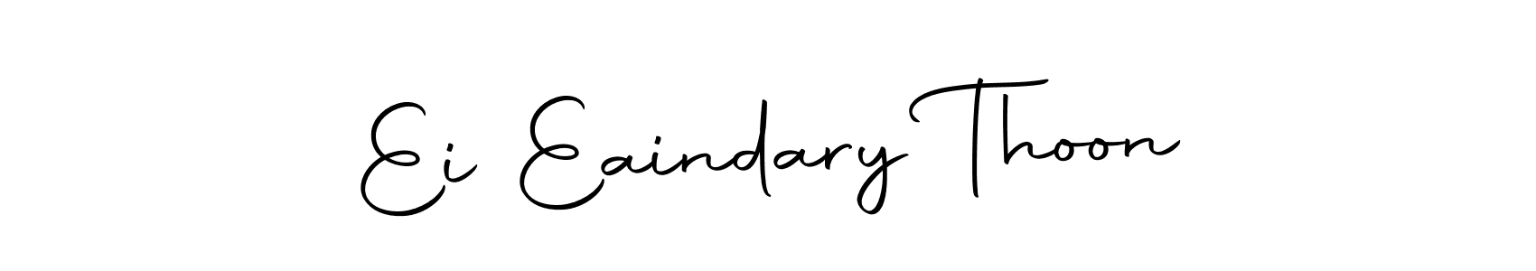 How to make Ei Eaindary Thoon name signature. Use Autography-DOLnW style for creating short signs online. This is the latest handwritten sign. Ei Eaindary Thoon signature style 10 images and pictures png