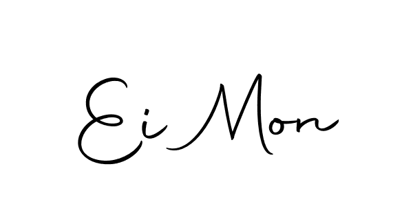 Similarly Autography-DOLnW is the best handwritten signature design. Signature creator online .You can use it as an online autograph creator for name Ei Mon. Ei Mon signature style 10 images and pictures png