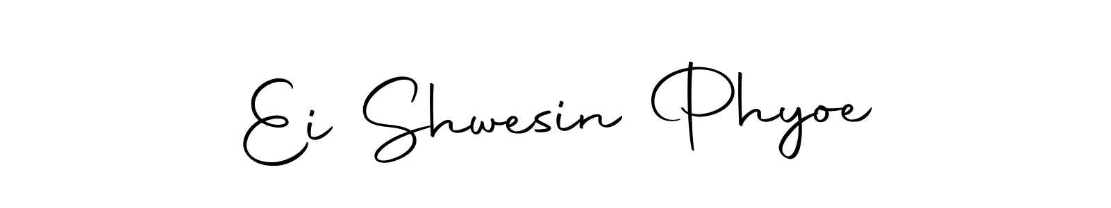 Autography-DOLnW is a professional signature style that is perfect for those who want to add a touch of class to their signature. It is also a great choice for those who want to make their signature more unique. Get Ei Shwesin Phyoe name to fancy signature for free. Ei Shwesin Phyoe signature style 10 images and pictures png