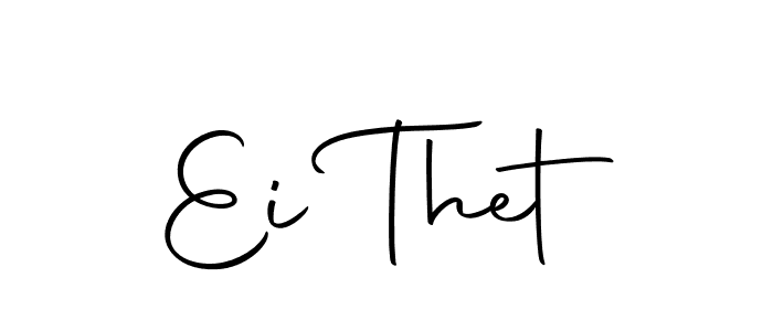 You can use this online signature creator to create a handwritten signature for the name Ei Thet. This is the best online autograph maker. Ei Thet signature style 10 images and pictures png