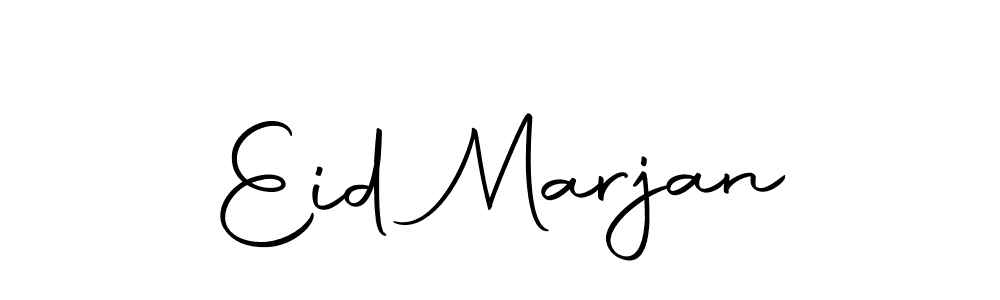 Use a signature maker to create a handwritten signature online. With this signature software, you can design (Autography-DOLnW) your own signature for name Eid Marjan. Eid Marjan signature style 10 images and pictures png