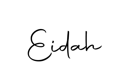 Design your own signature with our free online signature maker. With this signature software, you can create a handwritten (Autography-DOLnW) signature for name Eidah. Eidah signature style 10 images and pictures png