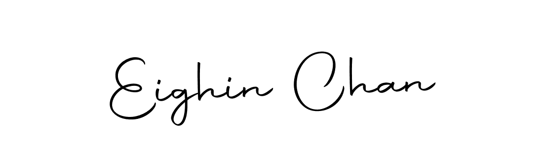 You should practise on your own different ways (Autography-DOLnW) to write your name (Eighin Chan) in signature. don't let someone else do it for you. Eighin Chan signature style 10 images and pictures png