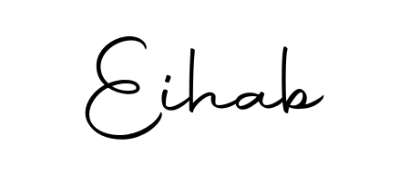 Designed for modern professionals: Eihab name signature crafted with Autography-DOLnW script. Ready for digital PDF workflows. Eihab signature style 10 images and pictures png