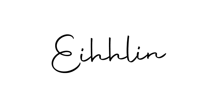 You should practise on your own different ways (Autography-DOLnW) to write your name (Eihhlin) in signature. don't let someone else do it for you. Eihhlin signature style 10 images and pictures png