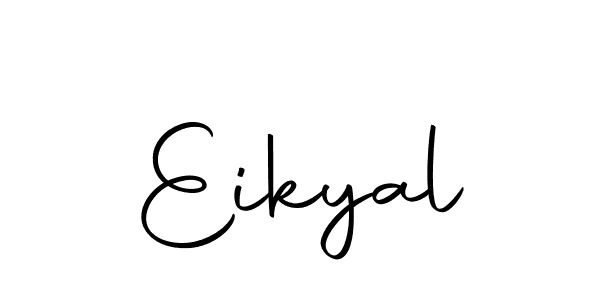 You should practise on your own different ways (Autography-DOLnW) to write your name (Eikyal) in signature. don't let someone else do it for you. Eikyal signature style 10 images and pictures png