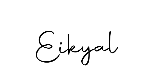 You should practise on your own different ways (Autography-DOLnW) to write your name (Eikyal) in signature. don't let someone else do it for you. Eikyal signature style 10 images and pictures png