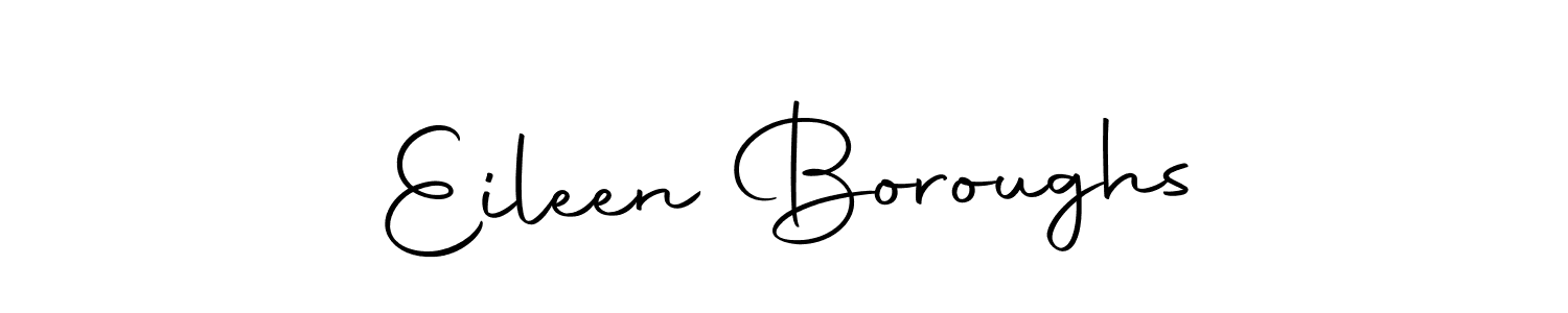 How to make Eileen Boroughs name signature. Use Autography-DOLnW style for creating short signs online. This is the latest handwritten sign. Eileen Boroughs signature style 10 images and pictures png