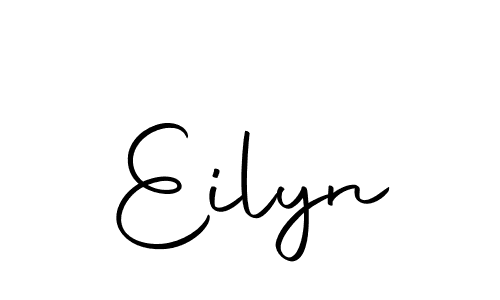 You should practise on your own different ways (Autography-DOLnW) to write your name (Eilyn) in signature. don't let someone else do it for you. Eilyn signature style 10 images and pictures png