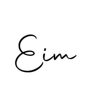 Use a signature maker to create a handwritten signature online. With this signature software, you can design (Autography-DOLnW) your own signature for name Eim. Eim signature style 10 images and pictures png